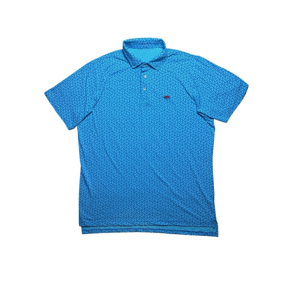 Royal Ponciana Golf‎ Polo Shirt Men Large B Draddy Sport Performance All Over